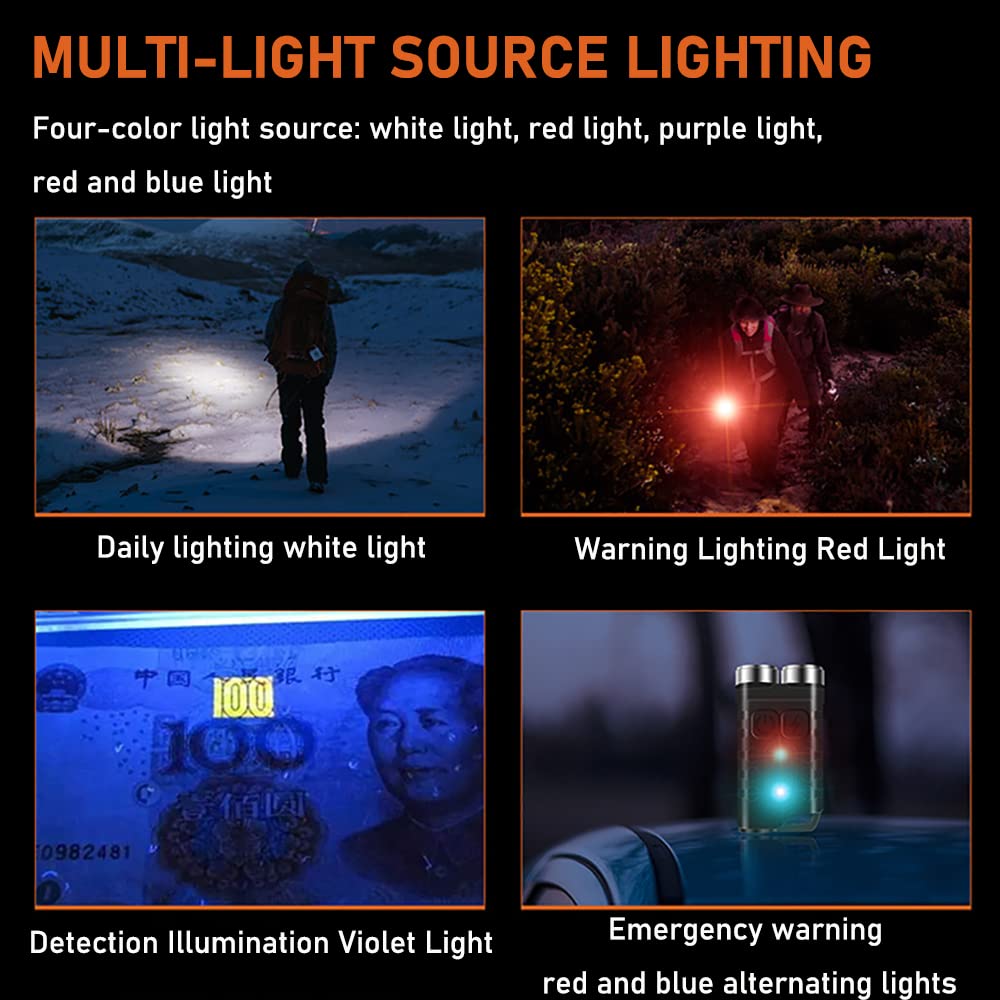 Mini Keychain Multifunctional Flashlight - Portable and Stylish LED Light