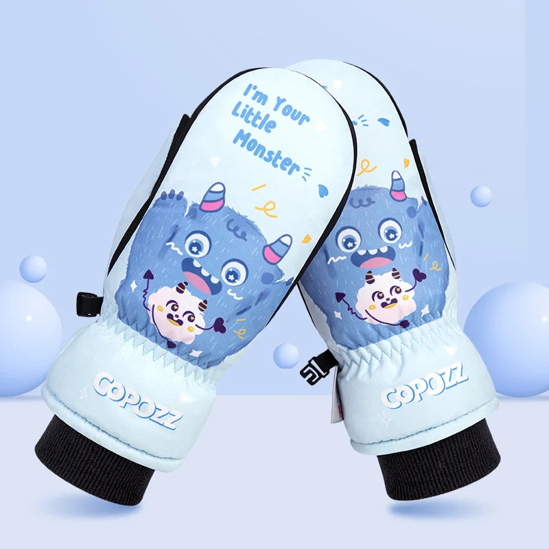 Children's Ski Gloves - Waterproof & Warm 3M Thinsulate Snowboard Gloves