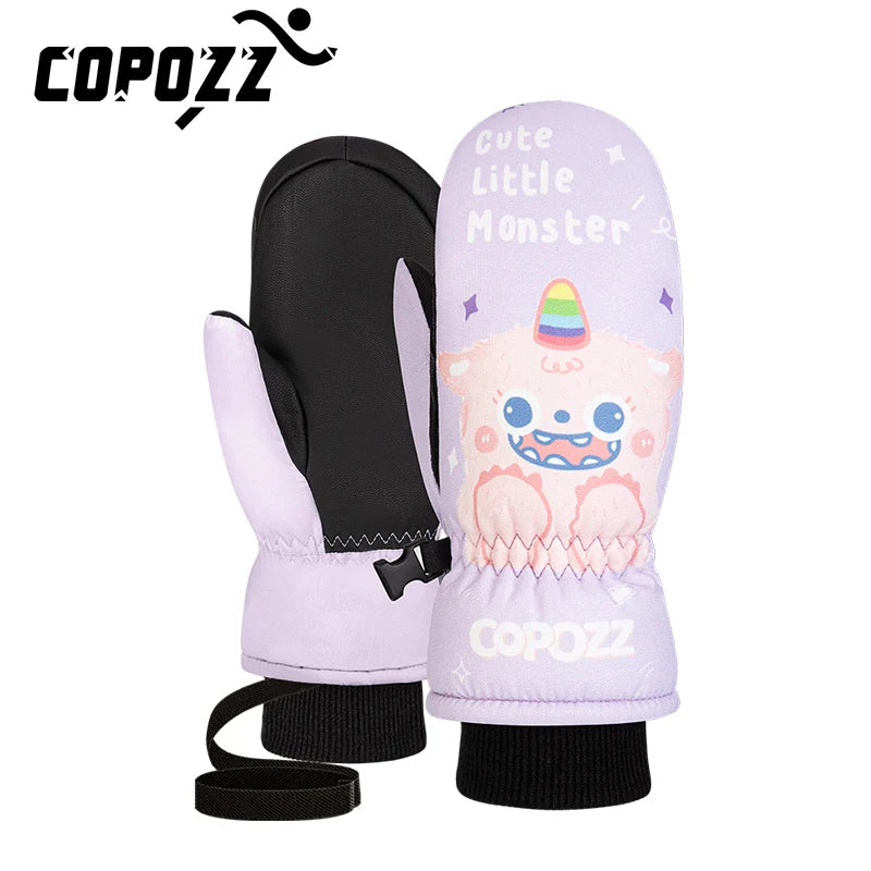 Children's Ski Gloves - Waterproof & Warm 3M Thinsulate Snowboard Gloves