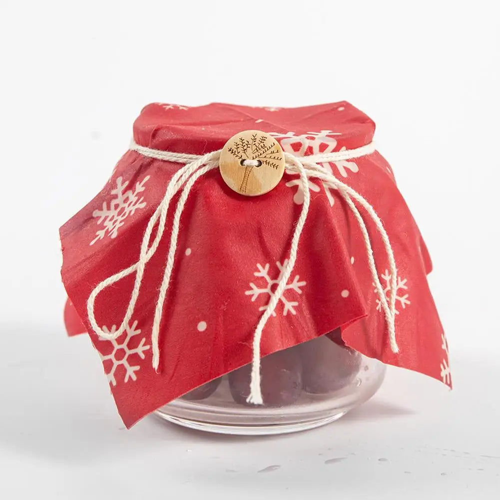Eco-Friendly Beeswax Wraps – Organic Reusable Food Wraps with Mixed Patterns for Kitchen Storage