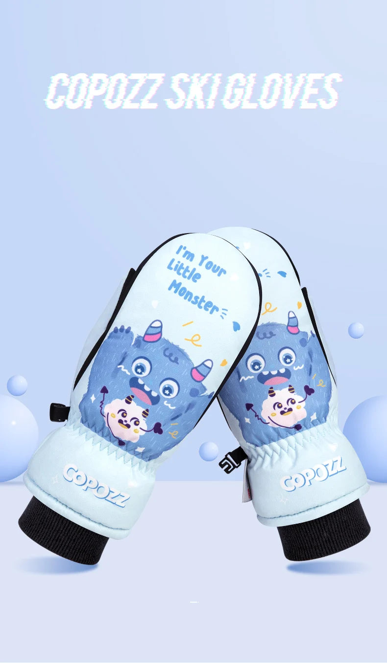 Children's Ski Gloves - Waterproof & Warm 3M Thinsulate Snowboard Gloves