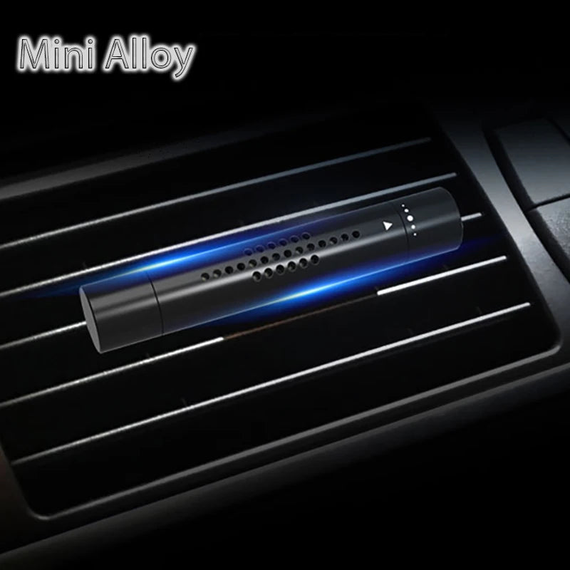 Car Air Vent Perfume Diffuser – Solid Aroma Freshener For Auto Interior – Aviation Aluminum Alloy Clip-On Car Air Freshener