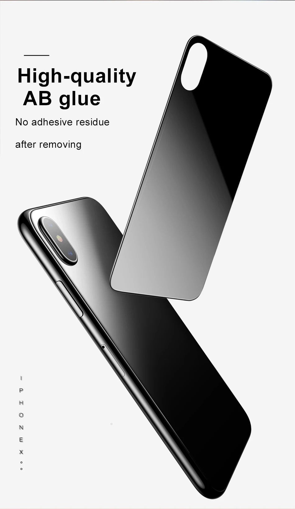 Tempered Glass Back Protector for iPhone 15/14/13 Pro Max - Anti-Scratch & Shatter