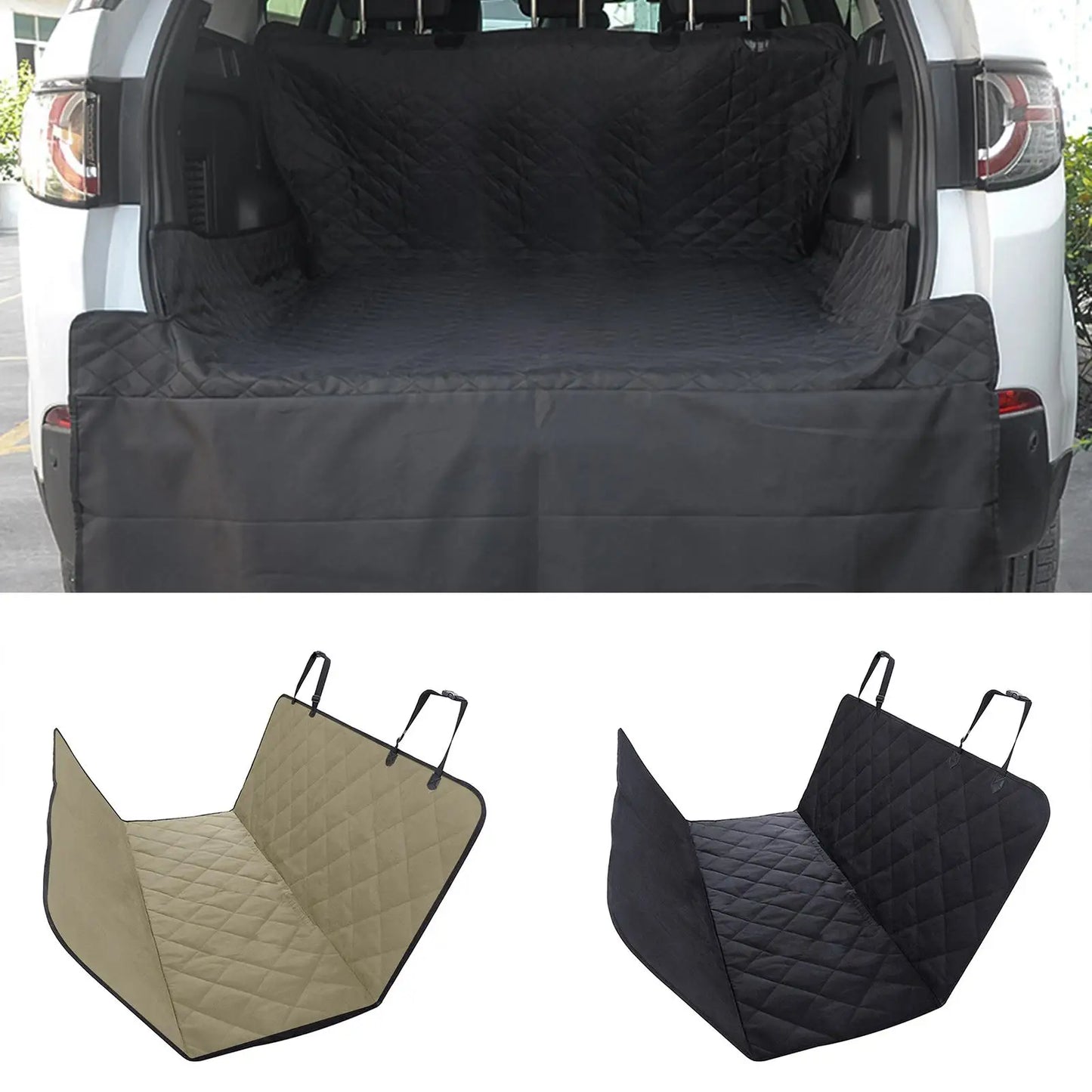Waterproof Car Pet Seat Cover & Trunk Mat - Oxford Cloth Dog Cat Protection