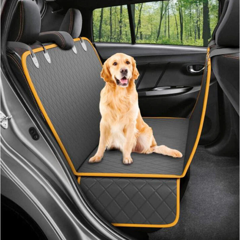 100% Waterproof Dog Car Seat Cover - Travel Pet Mat & Hammock Protector for Dogs and Cats