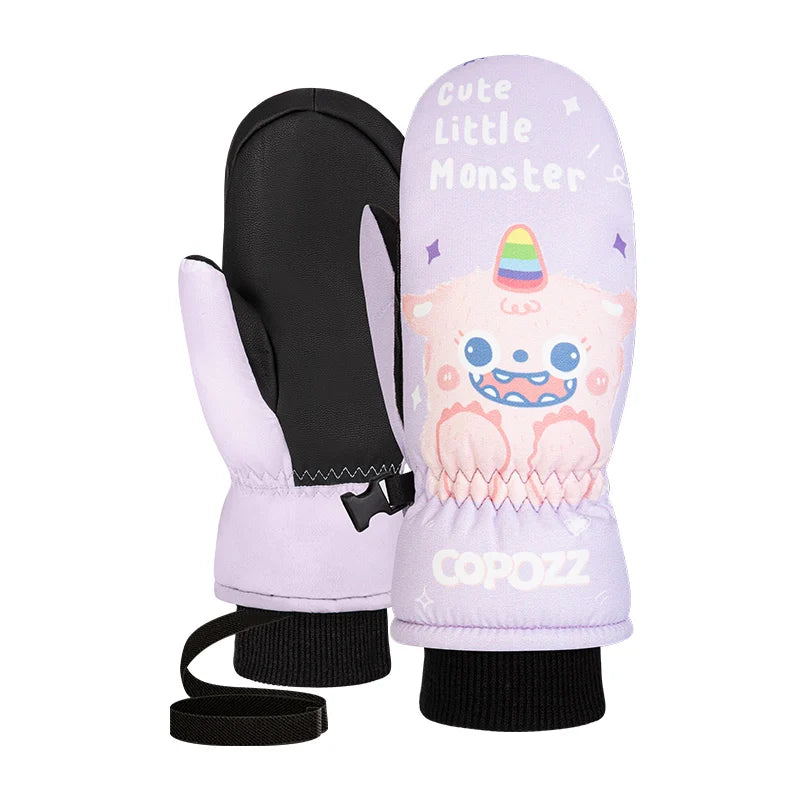 Children's Ski Gloves - Waterproof & Warm 3M Thinsulate Snowboard Gloves