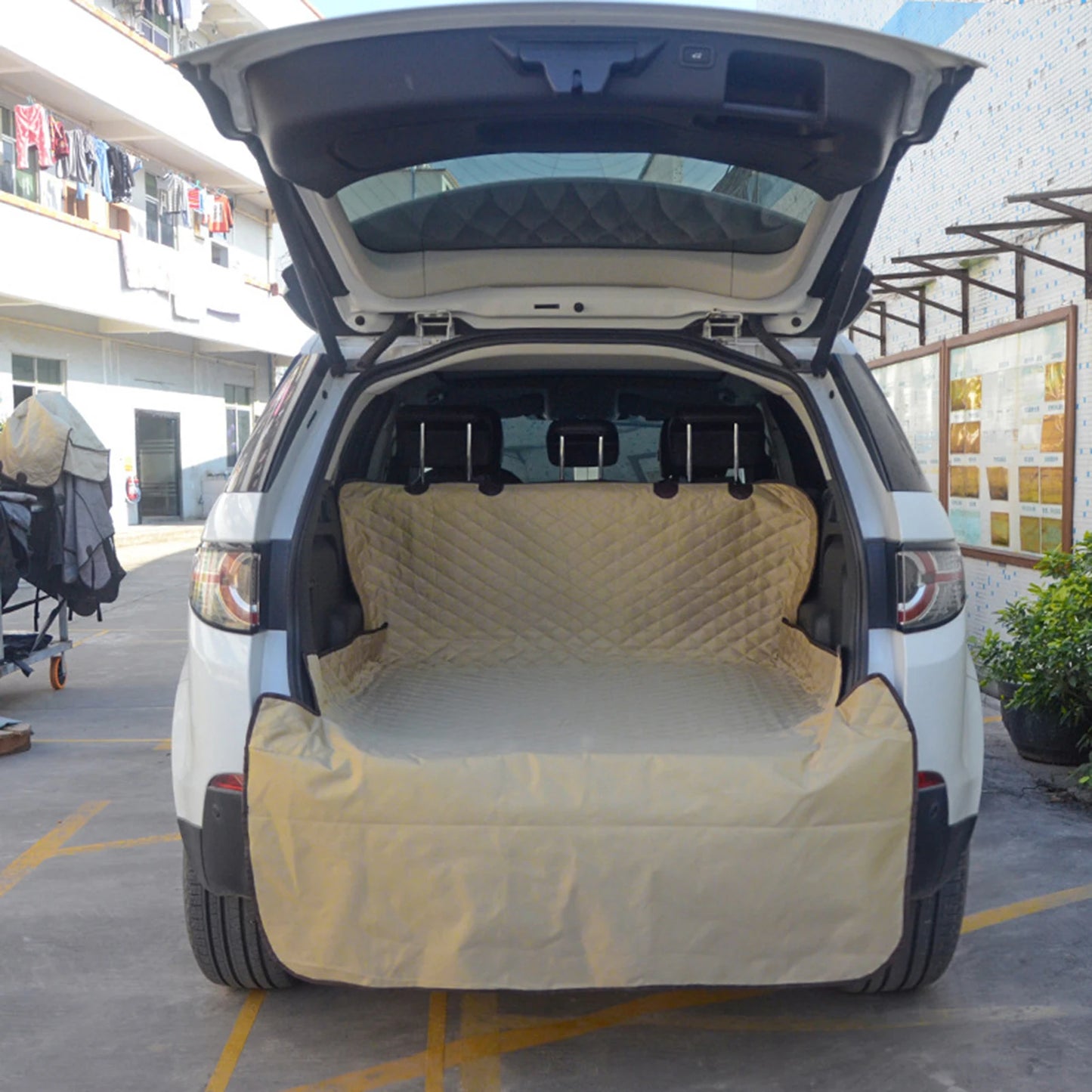 Waterproof Car Pet Seat Cover & Trunk Mat - Oxford Cloth Dog Cat Protection