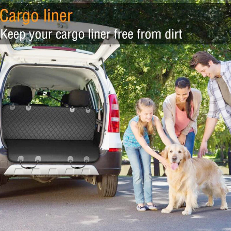 100% Waterproof Dog Car Seat Cover - Travel Pet Mat & Hammock Protector for Dogs and Cats