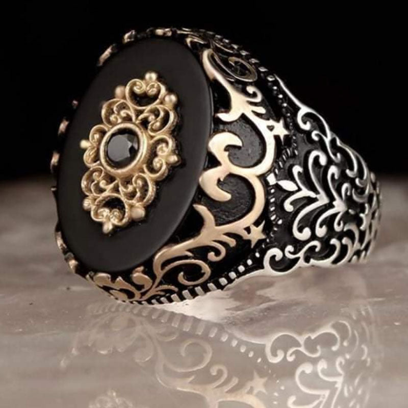 Men's Copper Ring Set – Diamond Accent Collection