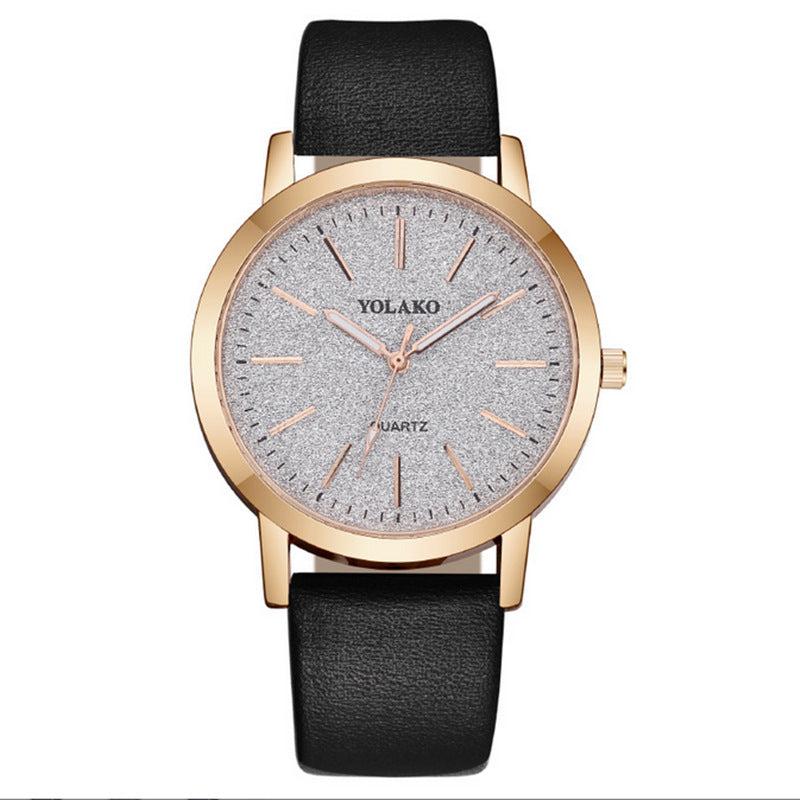 Women's Fashion Plaid Pattern Quartz Watch – Simple Digital Scale Design