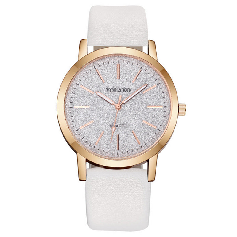 Women's Fashion Plaid Pattern Quartz Watch – Simple Digital Scale Design
