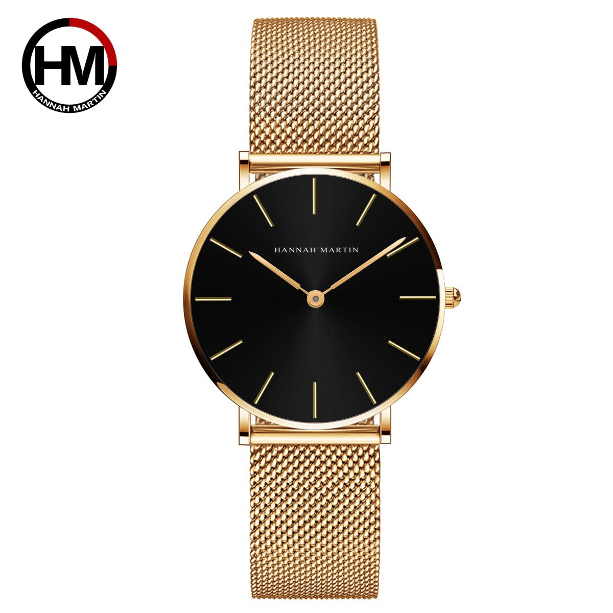 36mm Waterproof Steel Chain Watch – Nordic Minimalist Style Slim Ladies' Watch