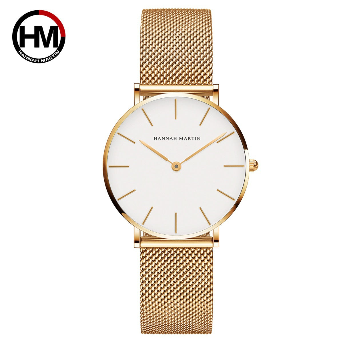 36mm Waterproof Steel Chain Watch – Nordic Minimalist Style Slim Ladies' Watch