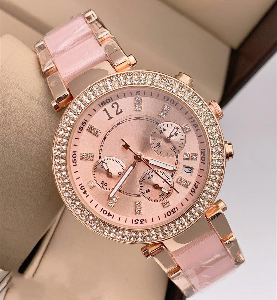 Spiral Crown Fashion Quartz Watch – Stylish Round Dial