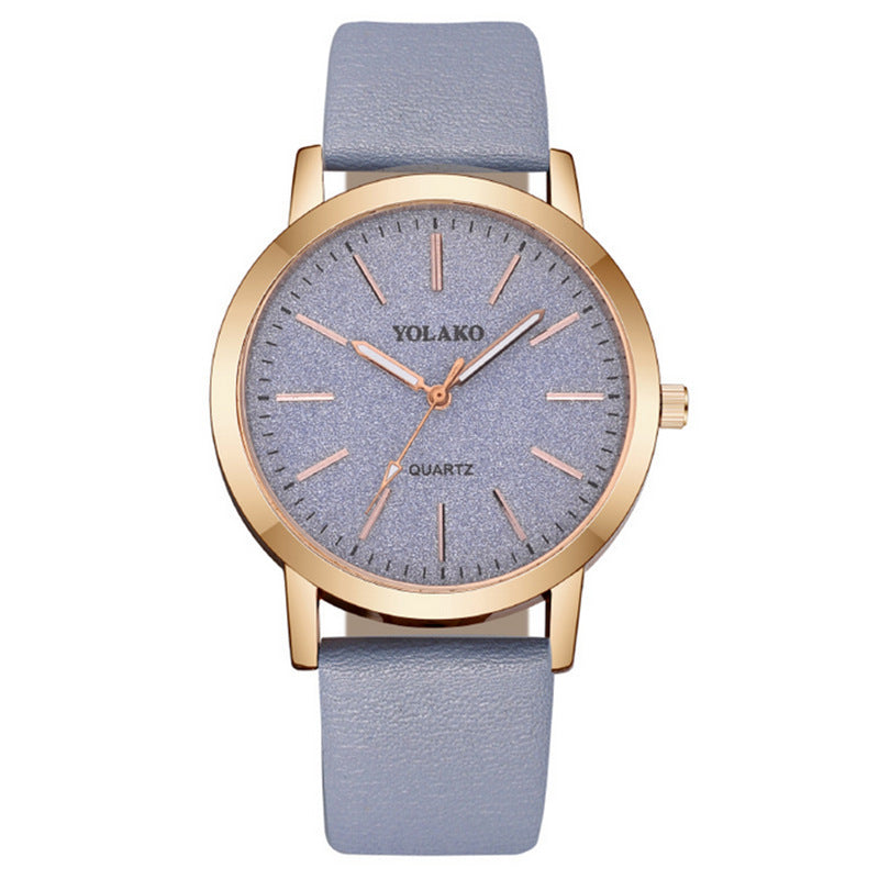 Women's Fashion Plaid Pattern Quartz Watch – Simple Digital Scale Design