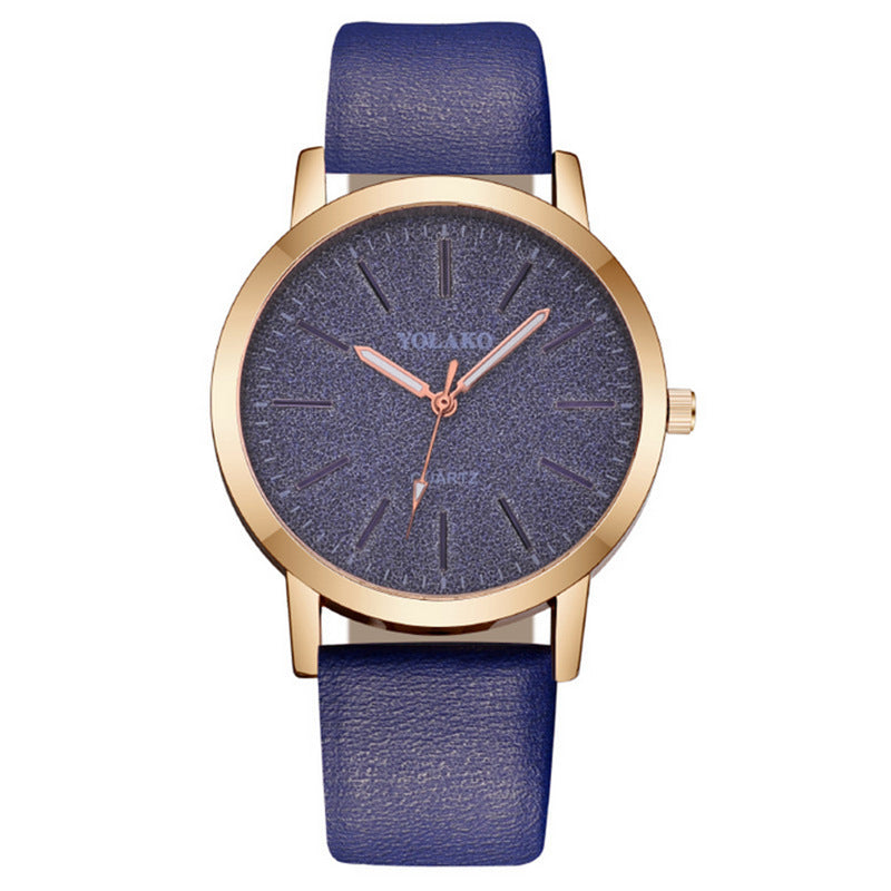 Women's Fashion Plaid Pattern Quartz Watch – Simple Digital Scale Design