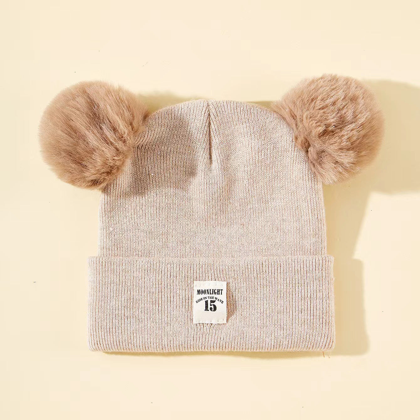 Thickened Knitted Baby Hat – Warm Woolen Ear Protection for Boys & Girls, Autumn & Winter