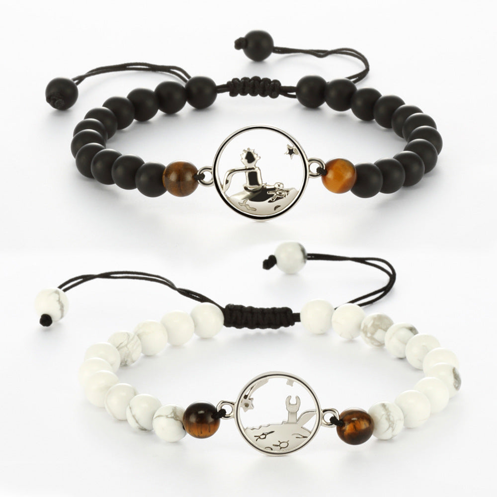 Obsidian & Tiger Eye Couple Bracelet – Beaded His and Hers Set