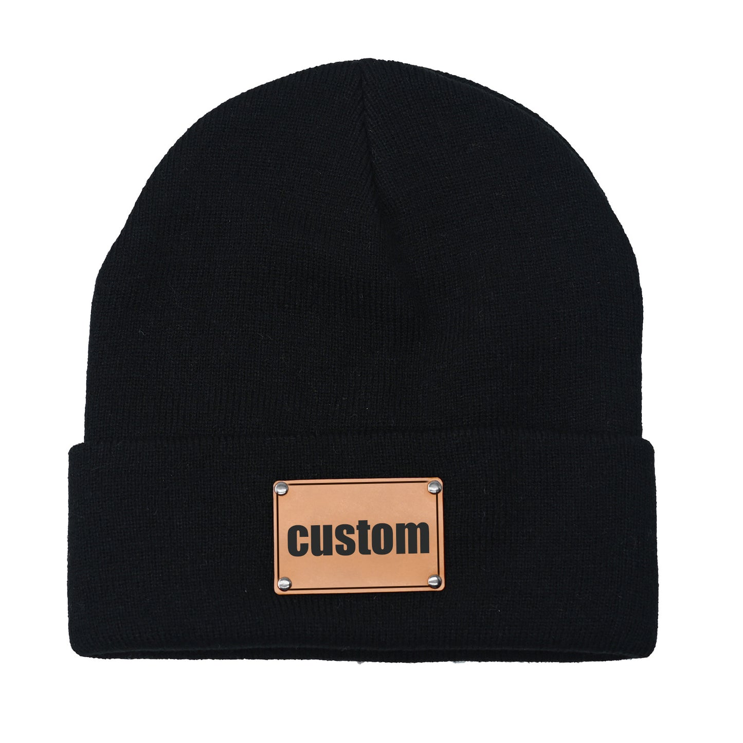 Engraved Knitted Beanie – Baby, Toddler, and Adult Beanie for Boys and Girls