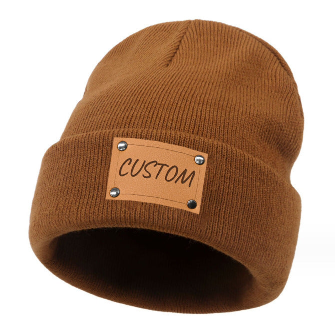 Engraved Knitted Beanie – Baby, Toddler, and Adult Beanie for Boys and Girls