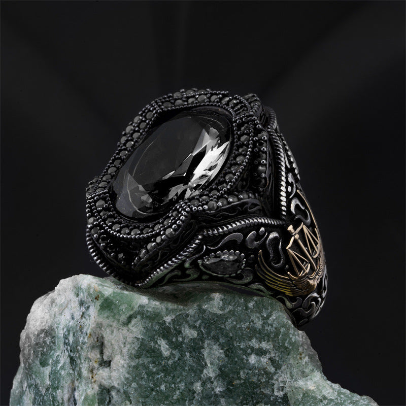 Men's Copper Ring Set – Diamond Accent Collection