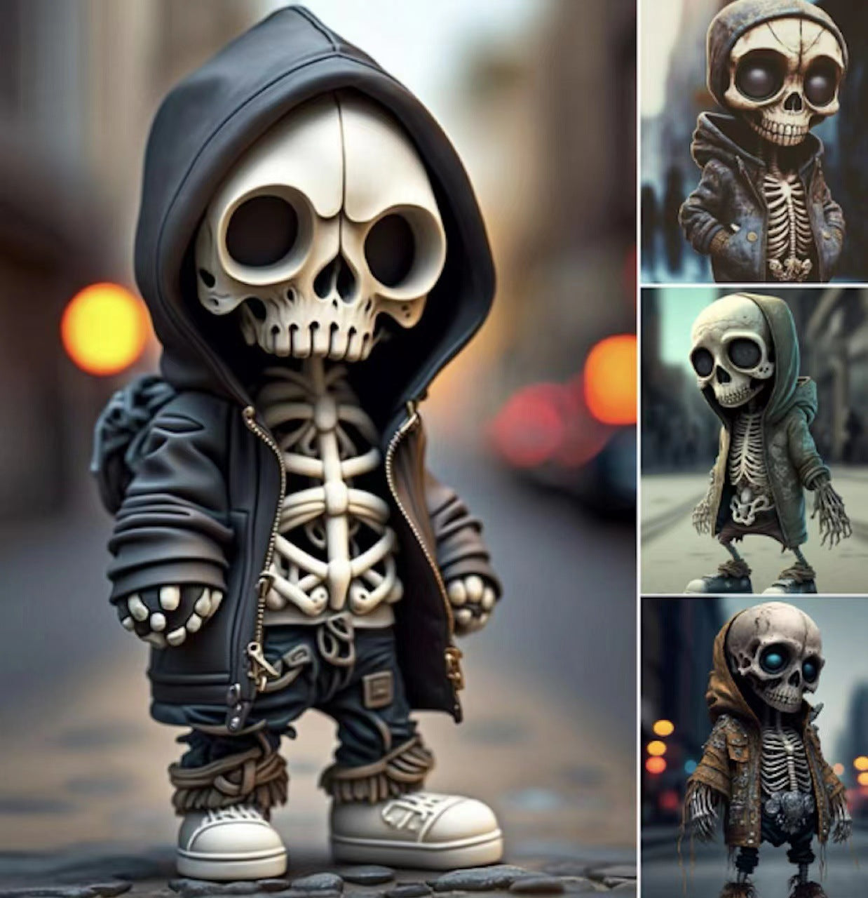 Halloween Skull Doll Decoration – Trendy Skull Design for Home & Garden