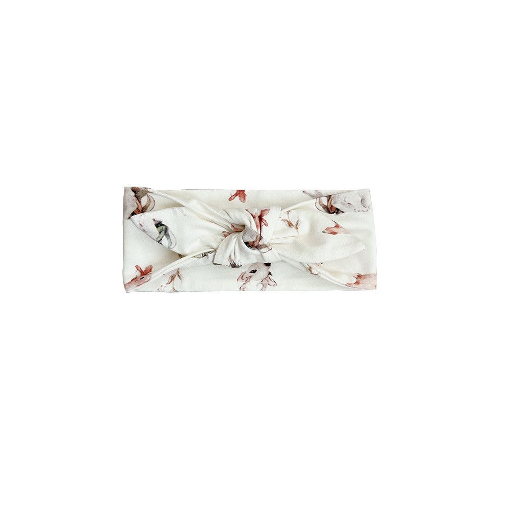 Cute Baby Headband with Bow – Soft Hair Accessories for Girls