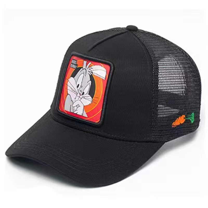 Unisex Rabbit Duck Cartoon Baseball Cap – High Version for Hip Hop