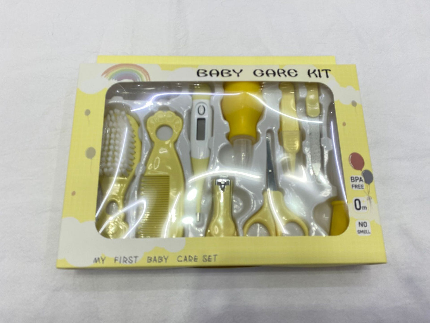 10-Piece Baby Care Set with Brush, Comb, Nasal Aspirator & Thermometer