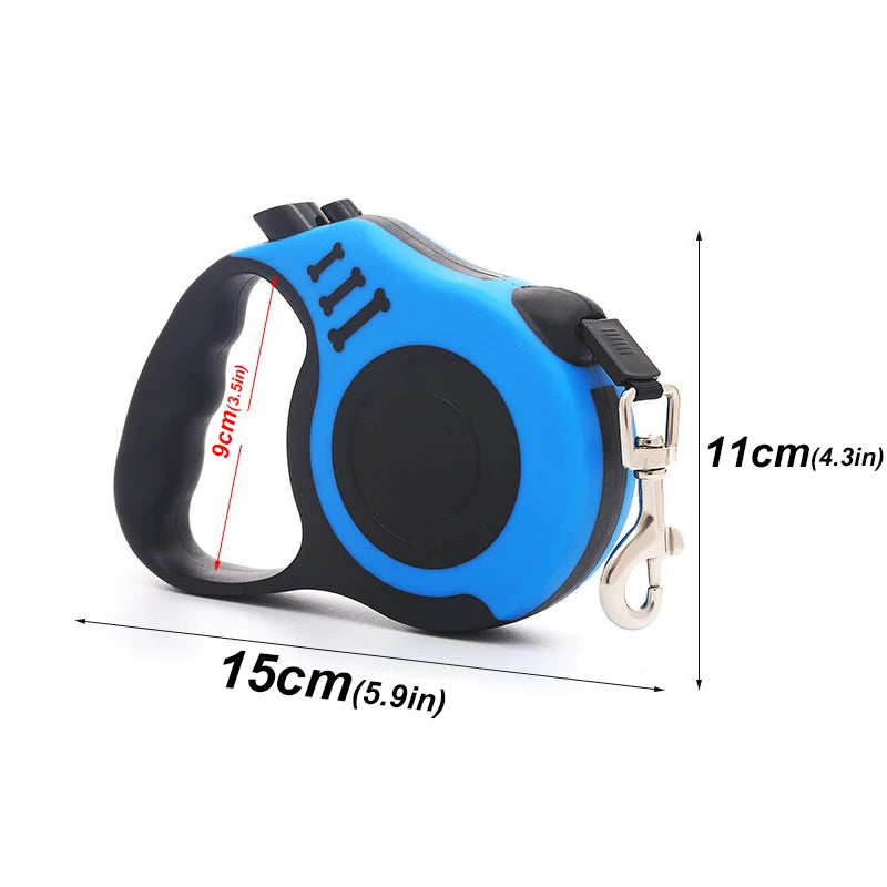 Automatic Retractable Dog Leash - 3M & 5M Strong Nylon Lead for Outdoor Walking