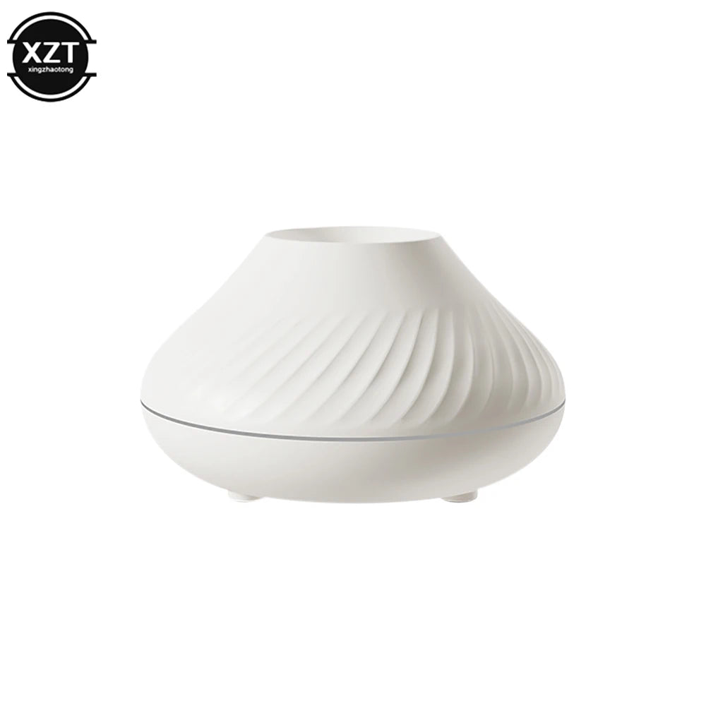 Portable Aroma Diffuser – 130ml USB Rechargeable, Night Light with Volcanic Flame Effect, Essential Oil Compatible