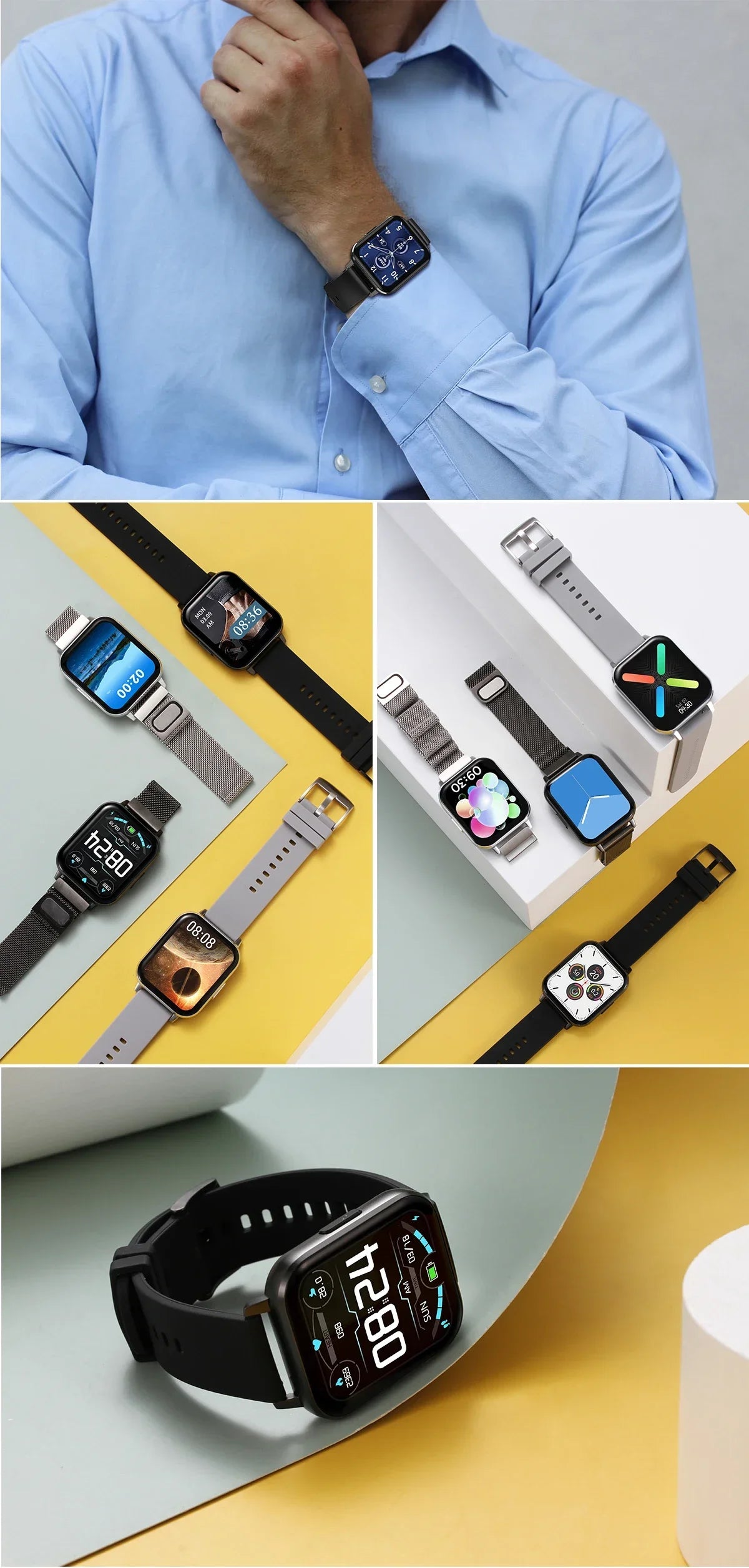 2024 Zordai DTX Smart Watch - Body Sleep Monitor, Heart Rate Tracker, IP67 Waterproof