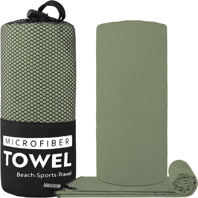 Microfiber Towel with Mesh Bag – Perfect for Travel, Camping, Gym, Yoga, Hiking & Backpacking. Quick Dry – Super Absorbent – Ultra Lightweight – Compact & Portable. Suitable for Beach, Swimming, Sports & Outdoor Adventures - Part 1