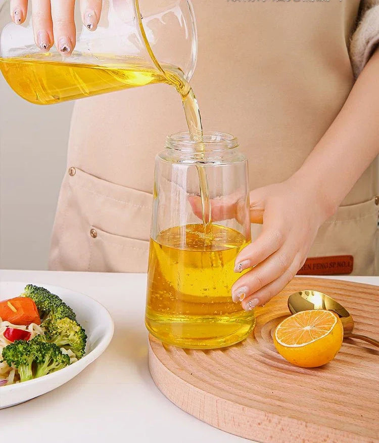 500ml Olive Oil Spray Bottle – Press-Type Dispenser for Cooking, BBQ & Baking