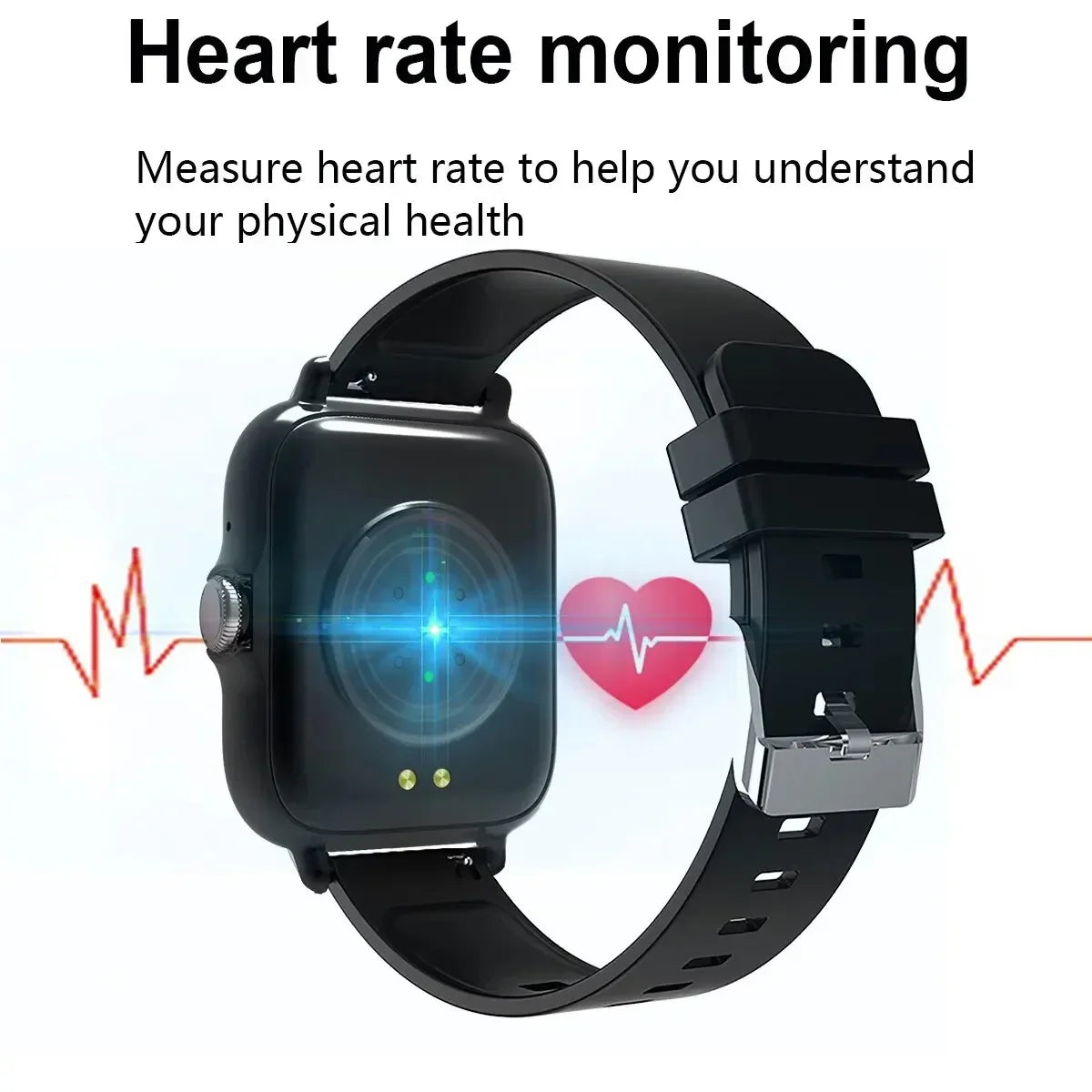 2024 Smart Watch for Men & Women - 1.44" DIY Faces, Bluetooth Call, Fitness Tracker