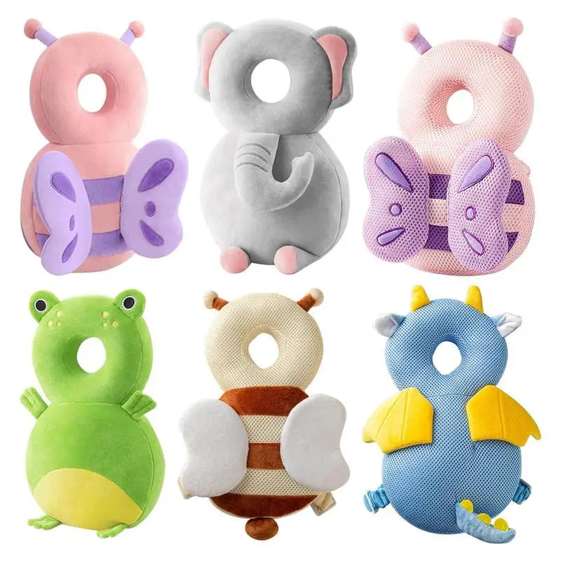 Baby Head Protector Backpack Pillow for Toddlers – Soft PP Cotton Cushion with Cartoon Designs