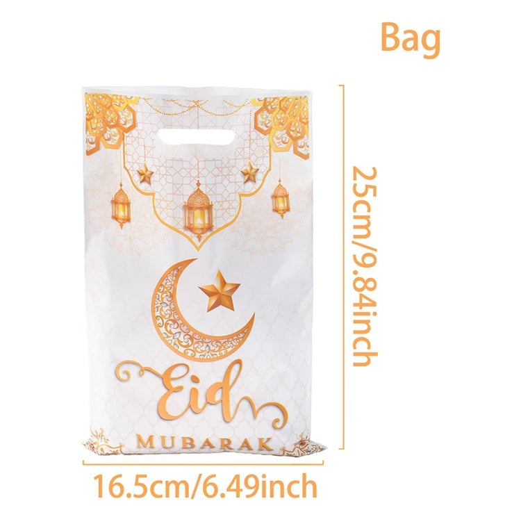 2025 Eid Mubarak Candy Bags - Ramadan Gift Bags for Cookies and Party Decorations