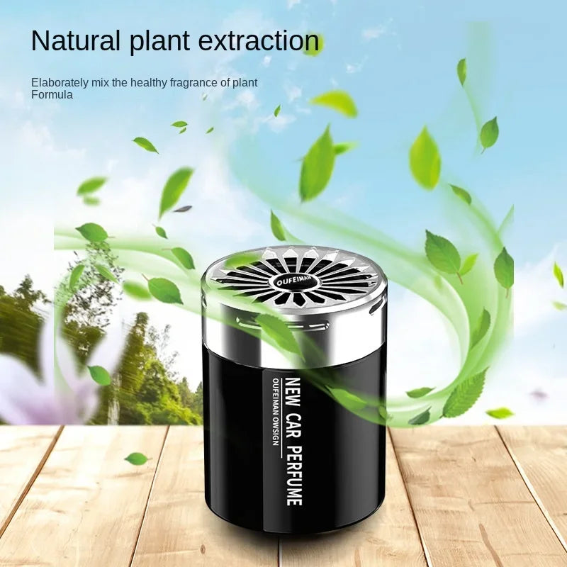 Car Cup Holder Aromatherapy Diffuser – Solid Perfume Air Freshener For Auto Interior – Long-Lasting Light Fragrance