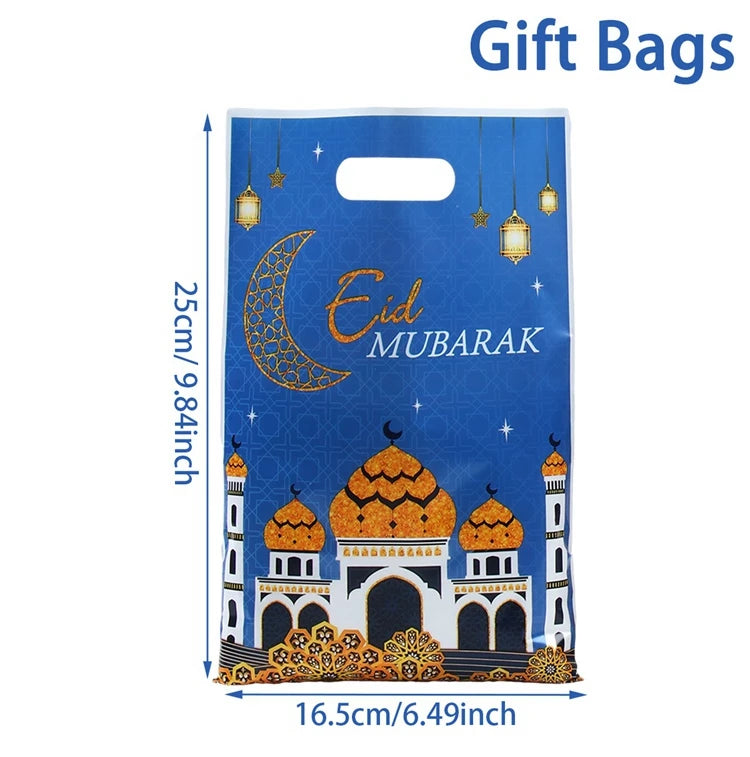 2025 Eid Mubarak Candy Bags - Ramadan Gift Bags for Cookies and Party Decorations