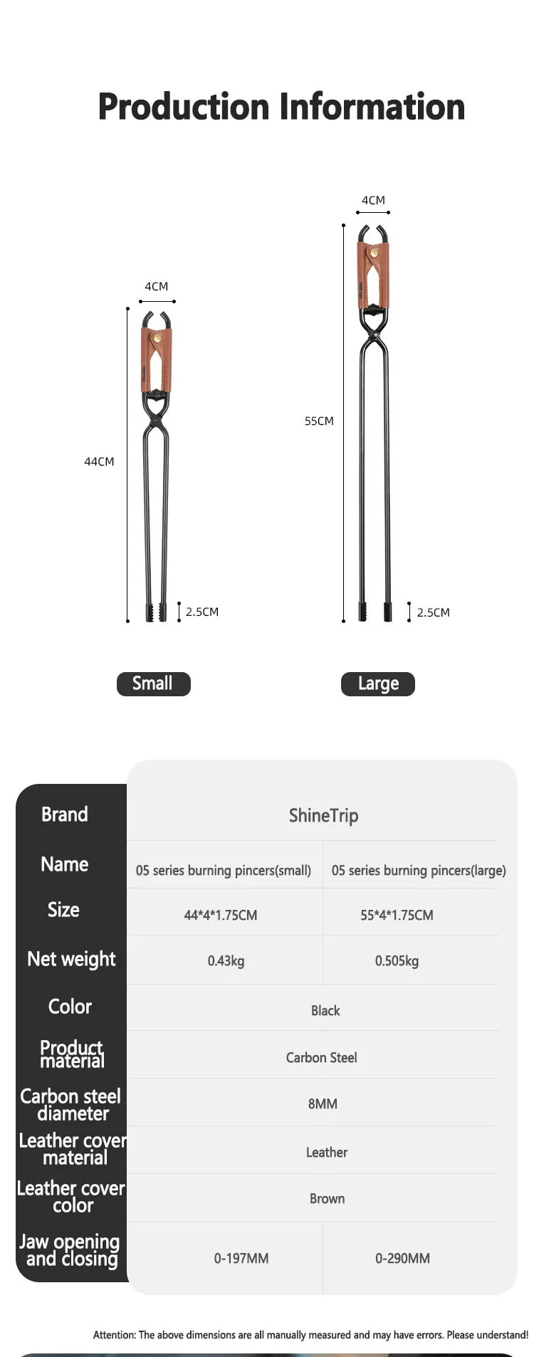 ShineTrip Camping Fire Poker | Anti-Scald Lightweight Carbon Steel BBQ Tool