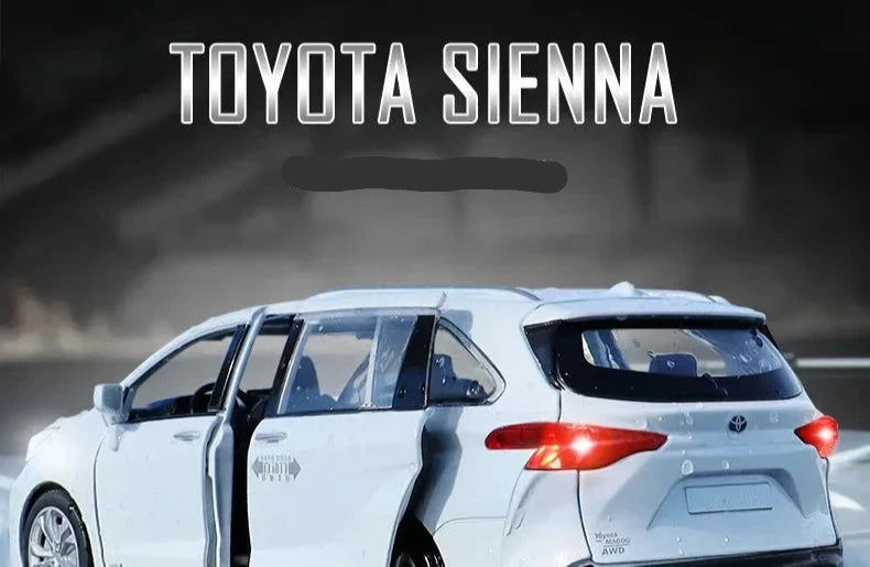 1:24 Toyota Sienna MPV Diecast Model Car – Metal Alloy Toy for Kids & Collectors