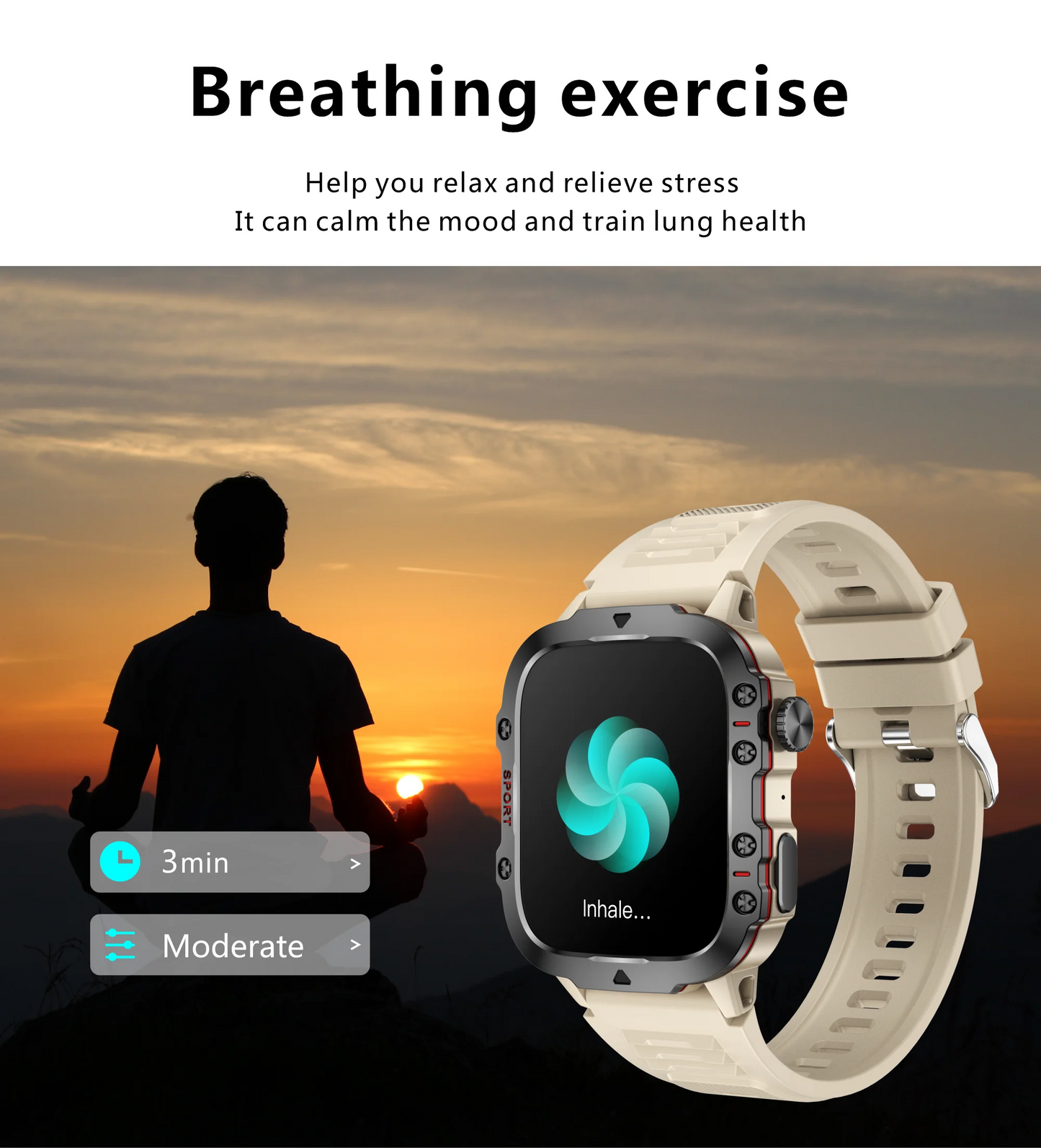 LIGE 1.96" Smart Watch Bluetooth Call & Voice Assistant | Waterproof Fitness Tracker for Men