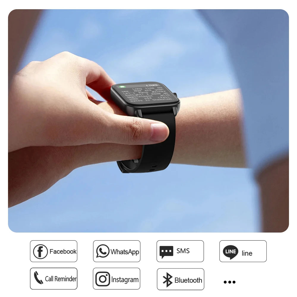 COLMI P28 Plus 2023 Smart Watch – 1.9" HD, IP68 Waterproof, Bluetooth Calling, Fitness Tracker for Android & iOS