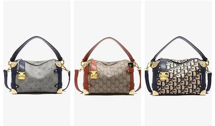 Women's 2025 Small PU Leather Square Shoulder Bag – Zipper Closure, Stylish Messenger Purse for Market, Gym, and City Walk