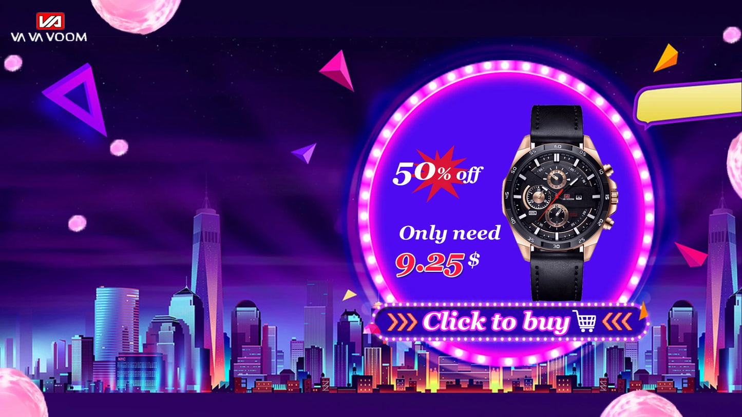 2023 Men’s Luxury Sports Watch - Silicone Strap Quartz Waterproof Calendar