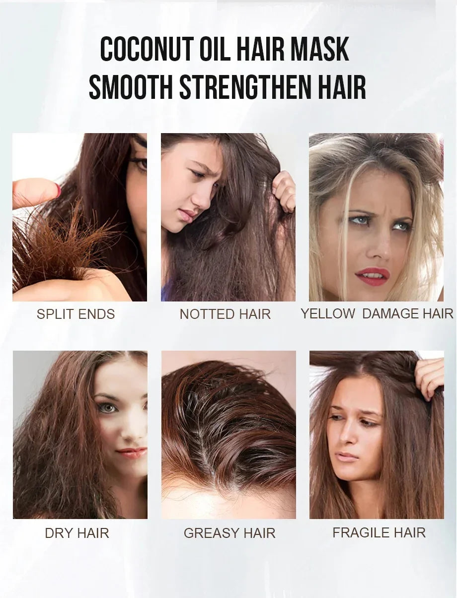 Keratin Collagen Pro Hair Mask - Deep Repair for Dry, Frizzy & Damaged Hair | Moisturizing & Shiny Hair Care