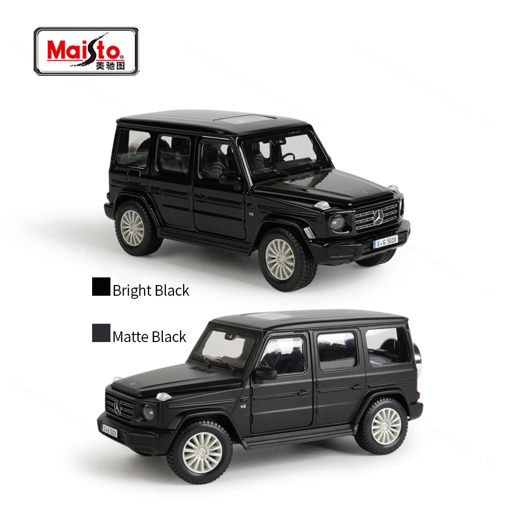 Maisto 1:24 2019 Mercedes-Benz G-Class G500 Diecast Model Car Toy – Silver Grey