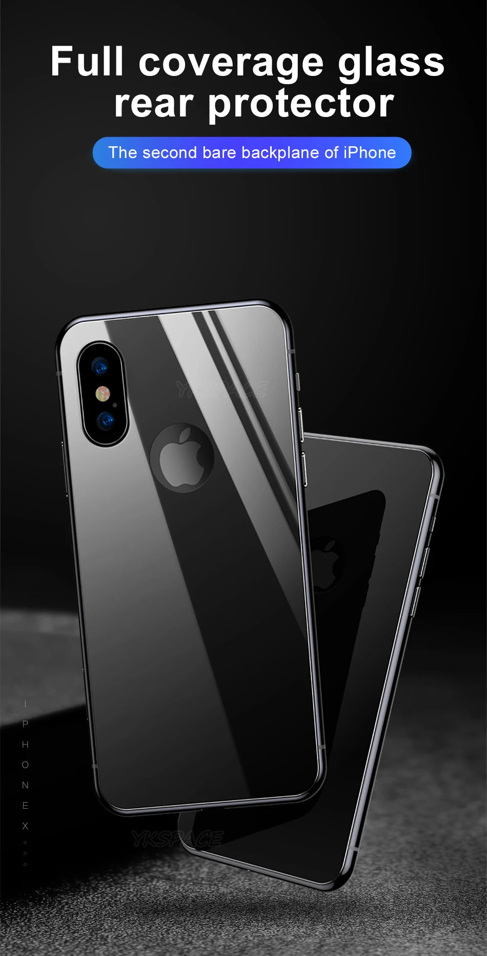 Tempered Glass Back Protector for iPhone 15/14/13 Pro Max - Anti-Scratch & Shatter