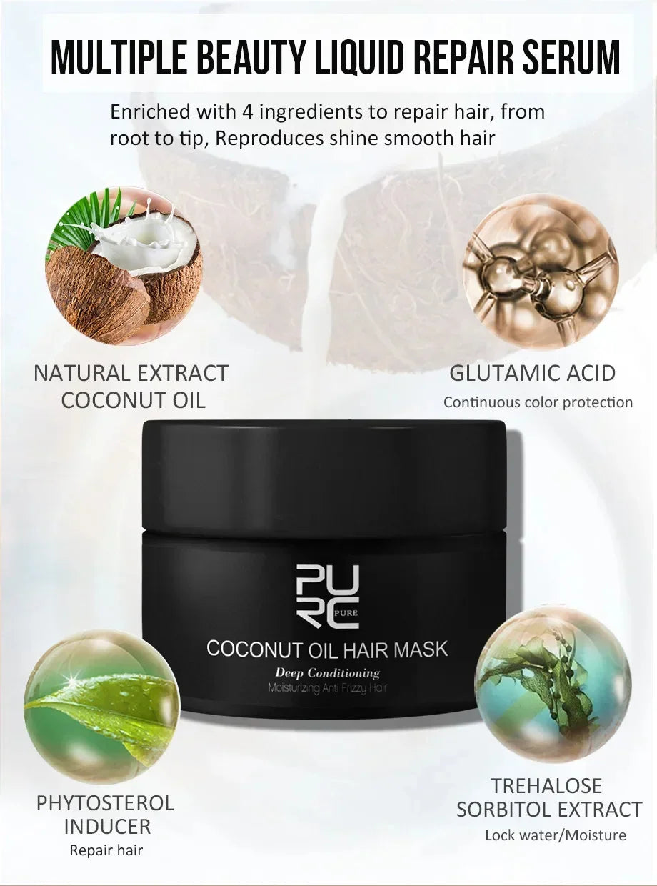 Keratin Collagen Pro Hair Mask - Deep Repair for Dry, Frizzy & Damaged Hair | Moisturizing & Shiny Hair Care