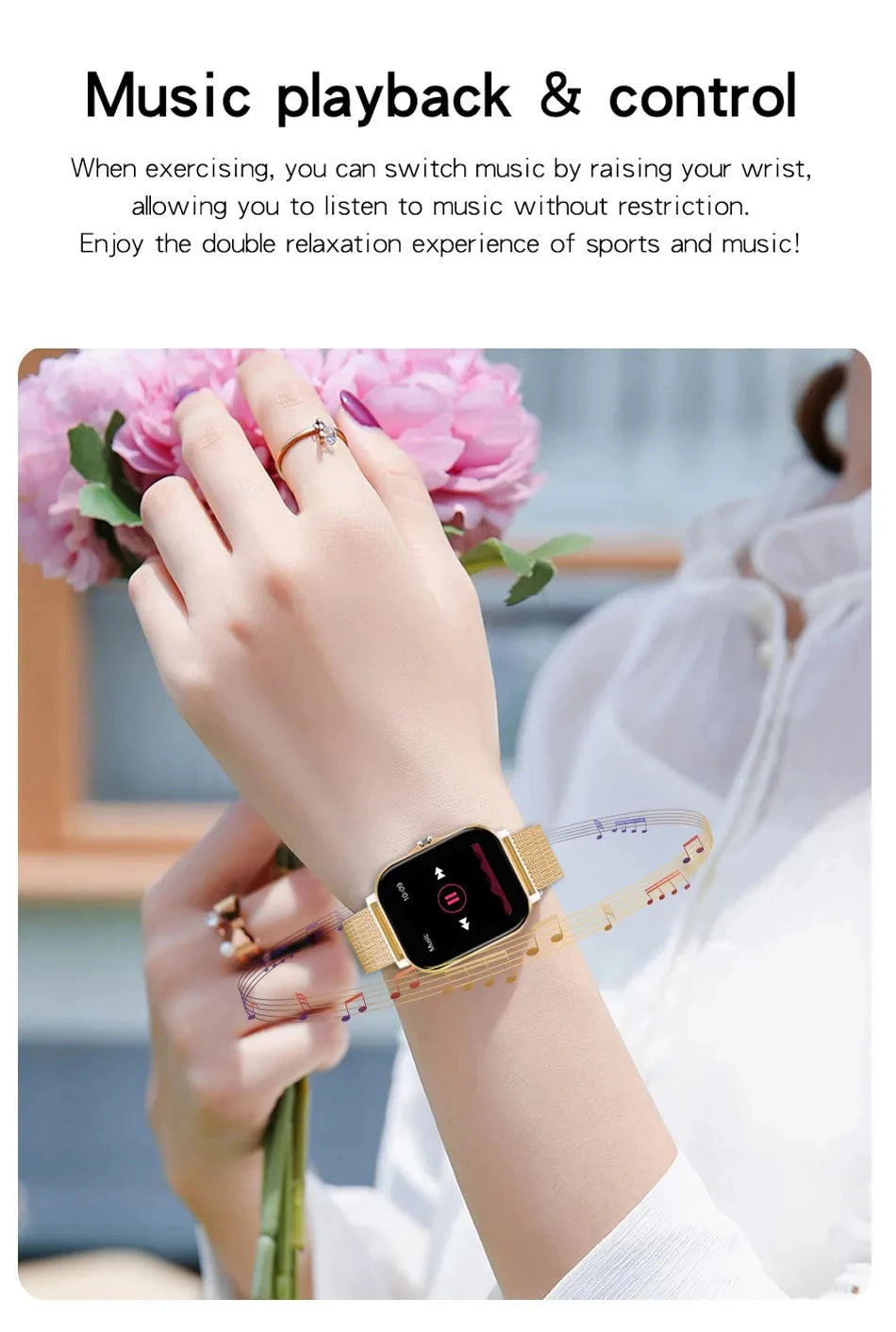2024 Smartwatch for Men & Women – Full Touch Screen, Fitness Tracker, BT Call, Waterproof Sports Watch